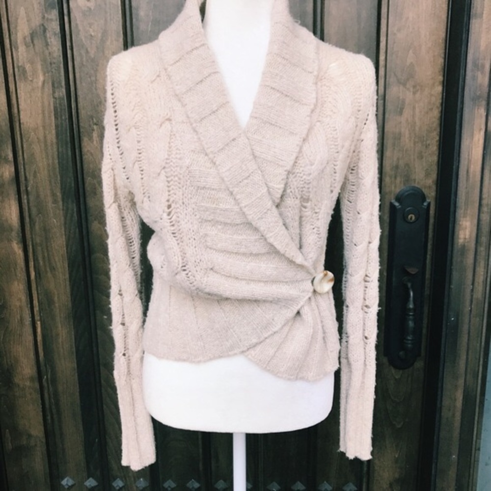 Free people chunky wrap cardigan XS